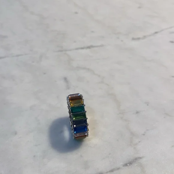 Mure + Grand NYC Rainbow Baguette Ring - Picture 5 of 7